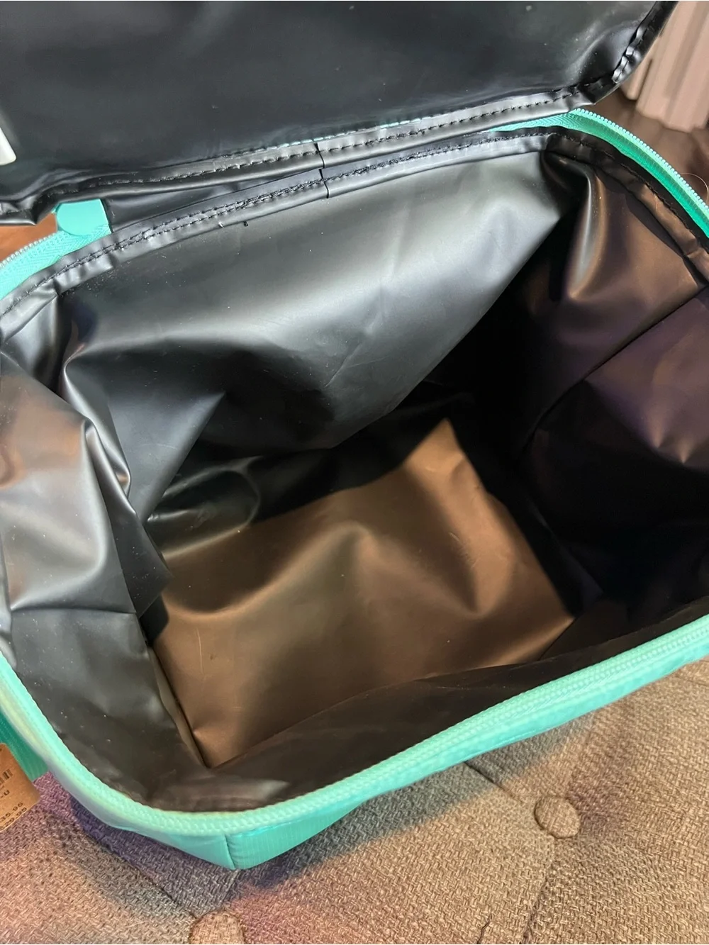 PINK Victoria's Secret Aqua/Turquoise Palm Tree Cooler Bag